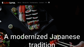 What Sushi-sama.com website looked like in 2018 (7 years ago)