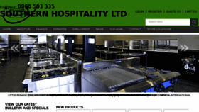 What Southernhospitality.co.nz website looked like in 2018 (5 years ago)