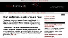 What Serverframework.com website looked like in 2018 (5 years ago)