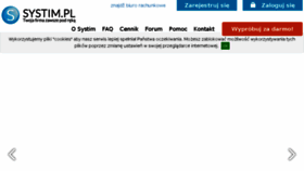 What Systim.pl website looked like in 2018 (5 years ago)