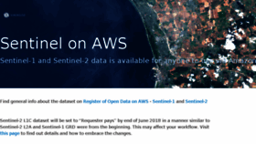 What Sentinel-pds.s3-website.eu-central-1.amazonaws.com website looked like in 2018 (7 years ago)