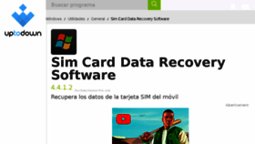 What Sim-card-data-recovery-software.uptodown.com website looked like in 2018 (5 years ago)