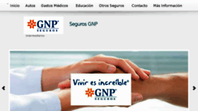 What Segurosgnp.com.mx website looked like in 2018 (5 years ago)