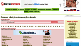 What Slovakdomains.sk website looked like in 2018 (5 years ago)