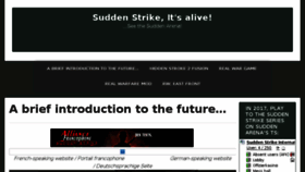 What Suddenstrike.com website looked like in 2018 (5 years ago)