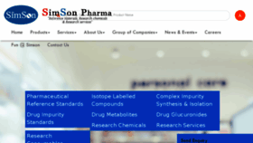 What Simsonpharma.com website looked like in 2018 (5 years ago)