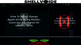What Shellvoide.com website looked like in 2018 (5 years ago)