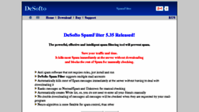 What Spamfilter.desofto.com website looked like in 2018 (5 years ago)
