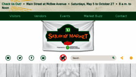 What Saturdaymarketlive.com website looked like in 2018 (5 years ago)