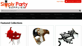 What Simplypartysupplies.co.za website looked like in 2018 (5 years ago)