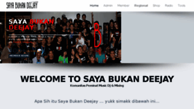 What Sayabukandeejay.com website looked like in 2018 (5 years ago)