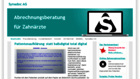 What Synadoc.de website looked like in 2018 (5 years ago)