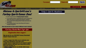 What Sports411.com website looked like in 2018 (5 years ago)
