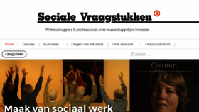 What Socialevraagstukken.nl website looked like in 2018 (5 years ago)