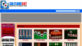 What Solitaire247.com website looked like in 2018 (5 years ago)