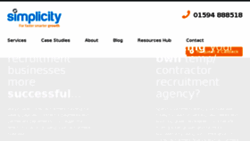 What Simplicityinbusiness.co.uk website looked like in 2018 (5 years ago)