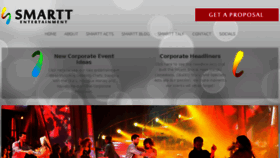 What Smarttentertainment.com website looked like in 2018 (5 years ago)