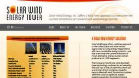 What Solarwindenergytower.com website looked like in 2018 (5 years ago)
