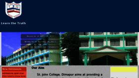 What Stjohncollege.in website looked like in 2018 (5 years ago)