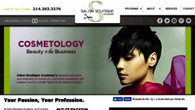 What Salonboutiqueacademy.com website looked like in 2018 (5 years ago)