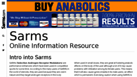 What Sarms.com website looked like in 2018 (5 years ago)