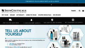 What Skinceuticals.co.uk website looked like in 2018 (5 years ago)