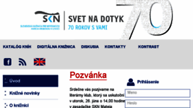 What Skn.sk website looked like in 2018 (5 years ago)