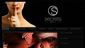 What Secrets-institut.fr website looked like in 2018 (8 years ago)