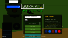 What Surviv2.io website looked like in 2018 (7 years ago)