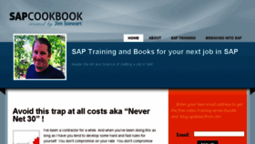 What Sapcookbook.com website looked like in 2018 (7 years ago)
