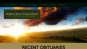 What Saultersmoorefuneralhome.com website looked like in 2018 (5 years ago)