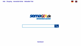 What Semager.de website looked like in 2018 (5 years ago)