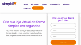 What Simplo7.com.br website looked like in 2018 (5 years ago)