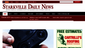 What Starkvilledailynews.com website looked like in 2018 (5 years ago)