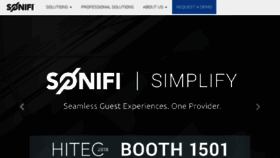 What Sonifi.com website looked like in 2018 (5 years ago)