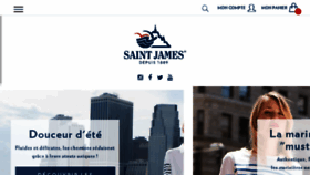 What Saint-james.fr website looked like in 2018 (5 years ago)