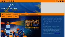 What Science-on-stage.eu website looked like in 2018 (5 years ago)