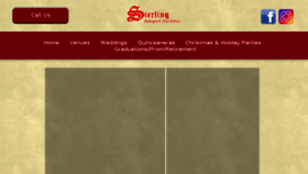 What Sterlingbanquethall.com website looked like in 2018 (5 years ago)