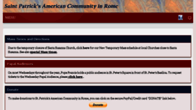 What Stpatricksamericanrome.org website looked like in 2018 (5 years ago)