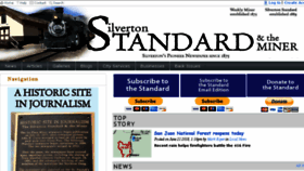 What Silvertonstandard.com website looked like in 2018 (5 years ago)