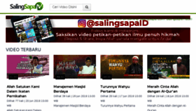 What Salingsapa.tv website looked like in 2018 (5 years ago)