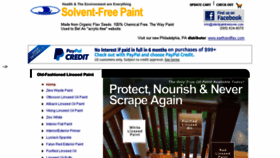 What Solventfreepaint.com website looked like in 2018 (5 years ago)