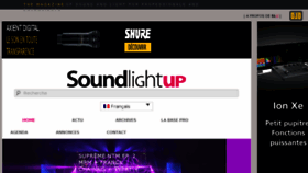 What Soundlightup.com website looked like in 2018 (5 years ago)