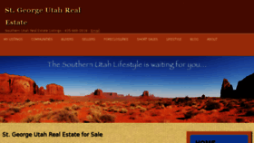 What St-georgeutahrealestate.com website looked like in 2018 (5 years ago)