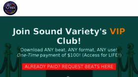 What Soundvariety.com website looked like in 2018 (5 years ago)