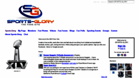 What Sports-glory.com website looked like in 2018 (5 years ago)