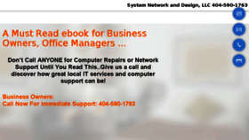 What Systemnetworkanddesign.com website looked like in 2018 (5 years ago)