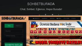 What Sohbetburada.com website looked like in 2018 (5 years ago)