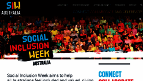 What Socialinclusionweek.com.au website looked like in 2018 (5 years ago)