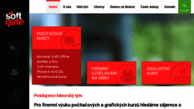 What Softgate.cz website looked like in 2018 (5 years ago)